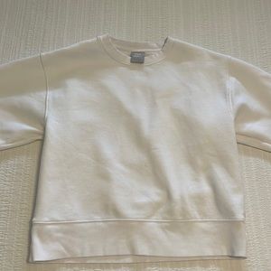 TNA white cozy crewneck